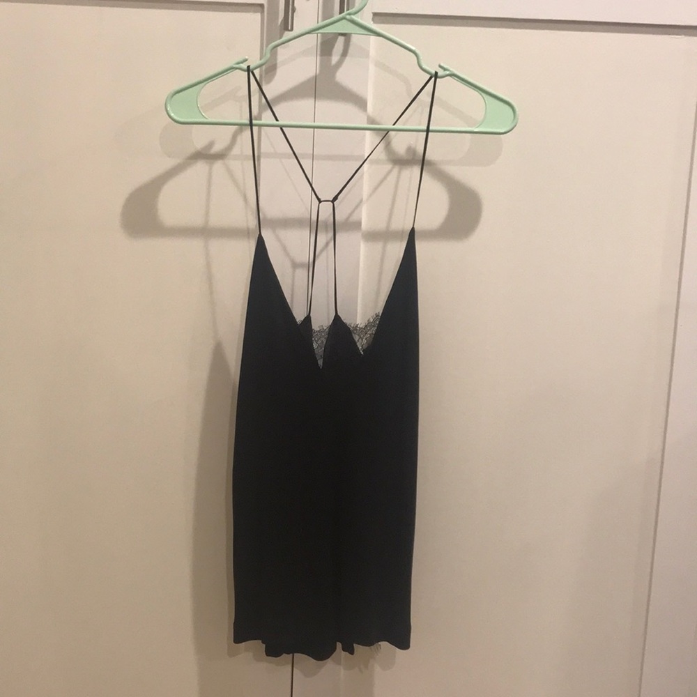 Strappy black lace Blouse